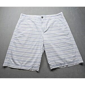 Urban Pipeline UP Striped Walking Hiking Cotton Shorts Mens Size 38 Blue White